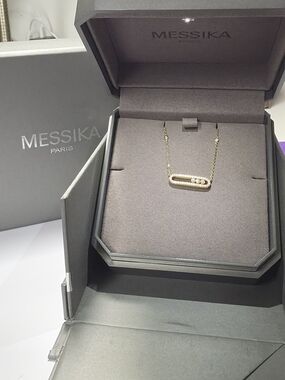 Messika Baby Move Pave Diamond Necklace - Yellow Gold